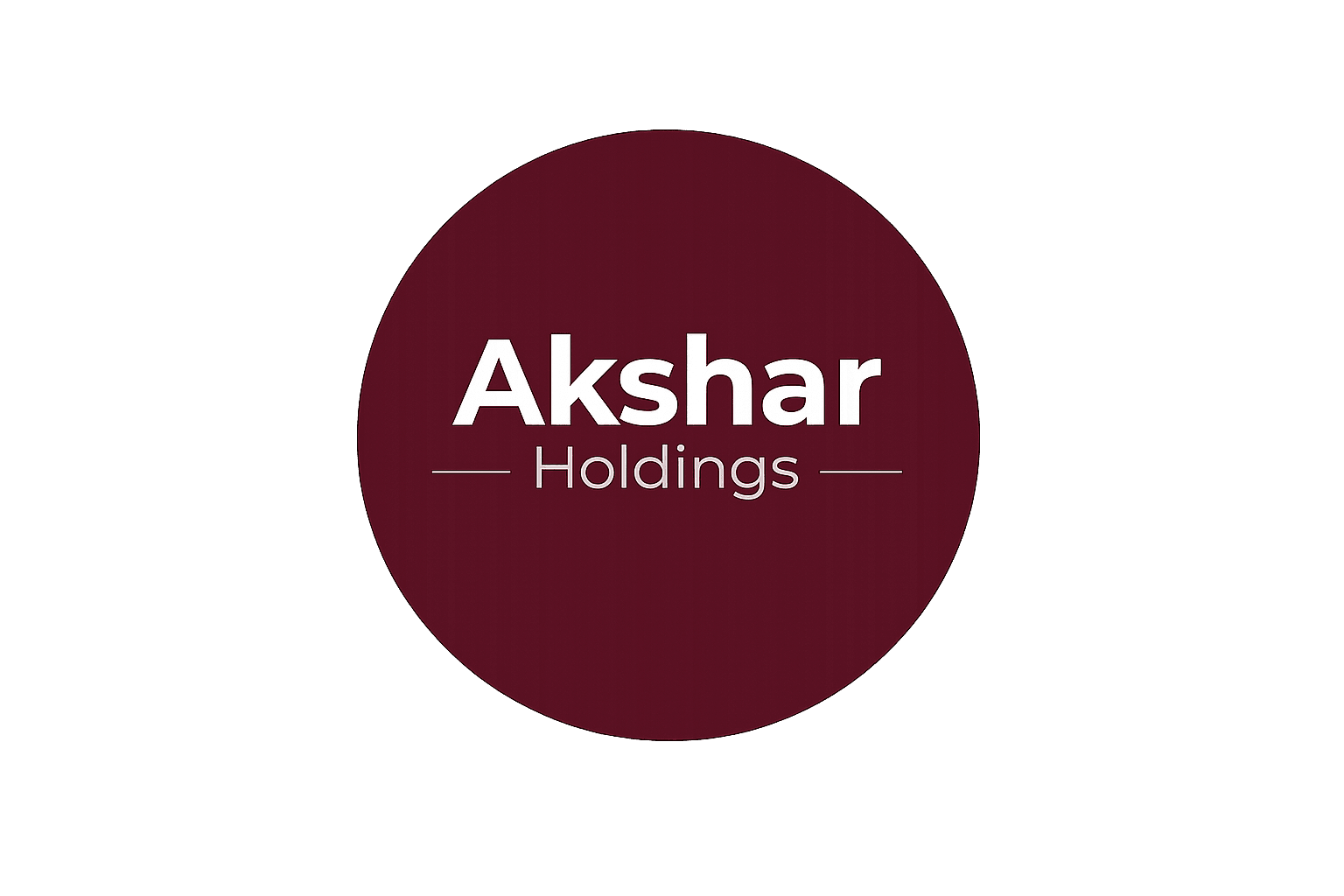 Akshar Holdings circular emblem